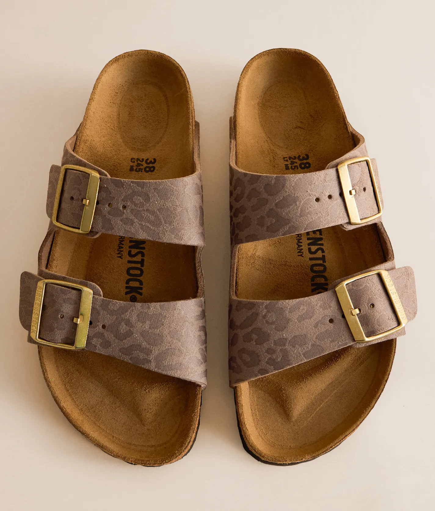Birkenstock® Arizona Leopard Sandal Gray Taupe Leopard Sale