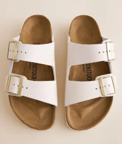 Birkenstock® Arizona Nubuck Leather Sandal Antique White New