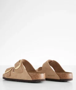 Birkenstock® Arizona Nubuck Leather Sandal Sandcastle Nubuck Hot