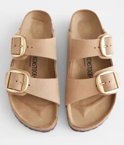 Birkenstock® Arizona Nubuck Leather Sandal Sandcastle Nubuck Hot