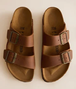 Shoes | Birkenstock® Arizona Oiled Leather Sandal Cognac