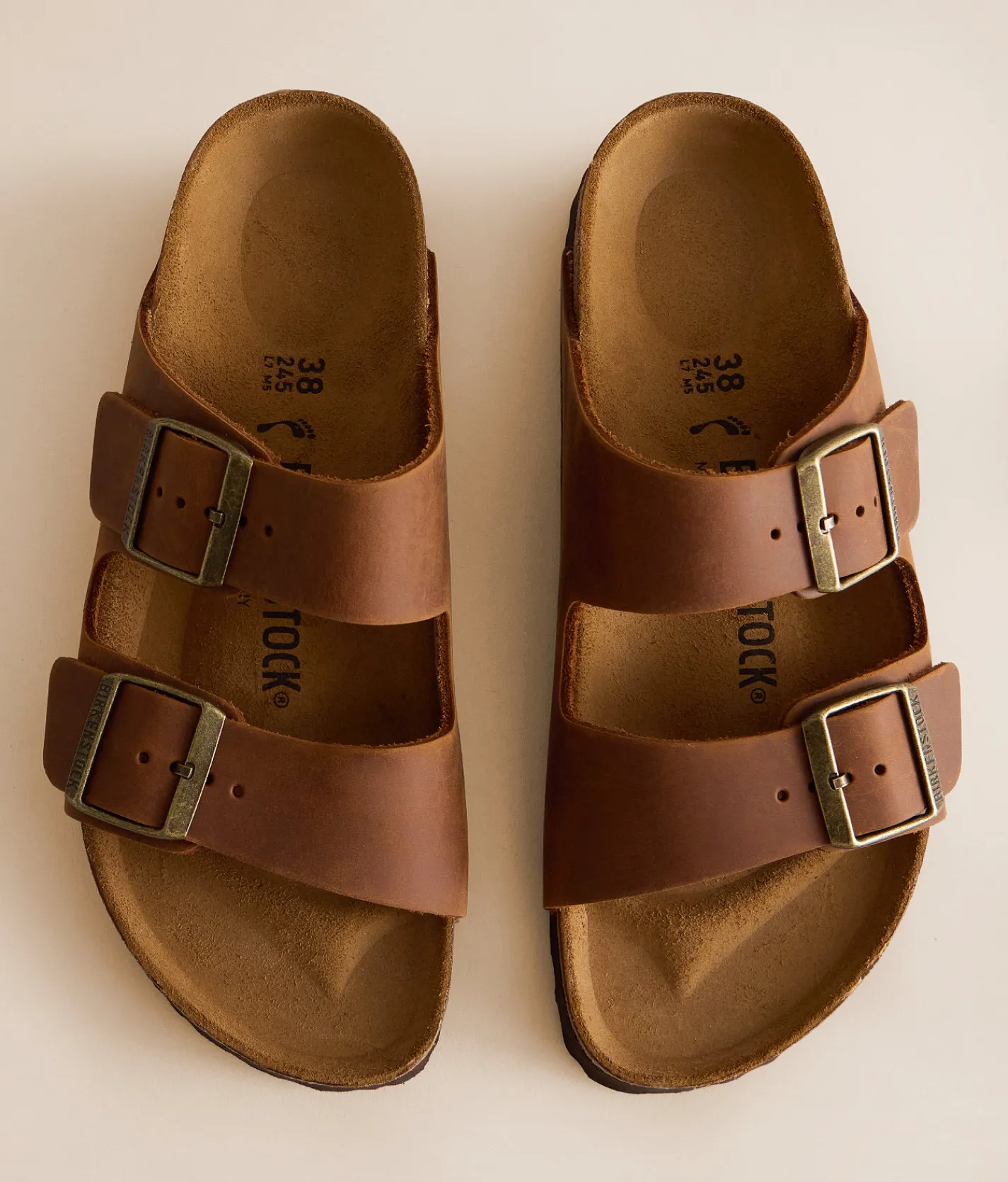 Shoes | Birkenstock® Arizona Oiled Leather Sandal Cognac