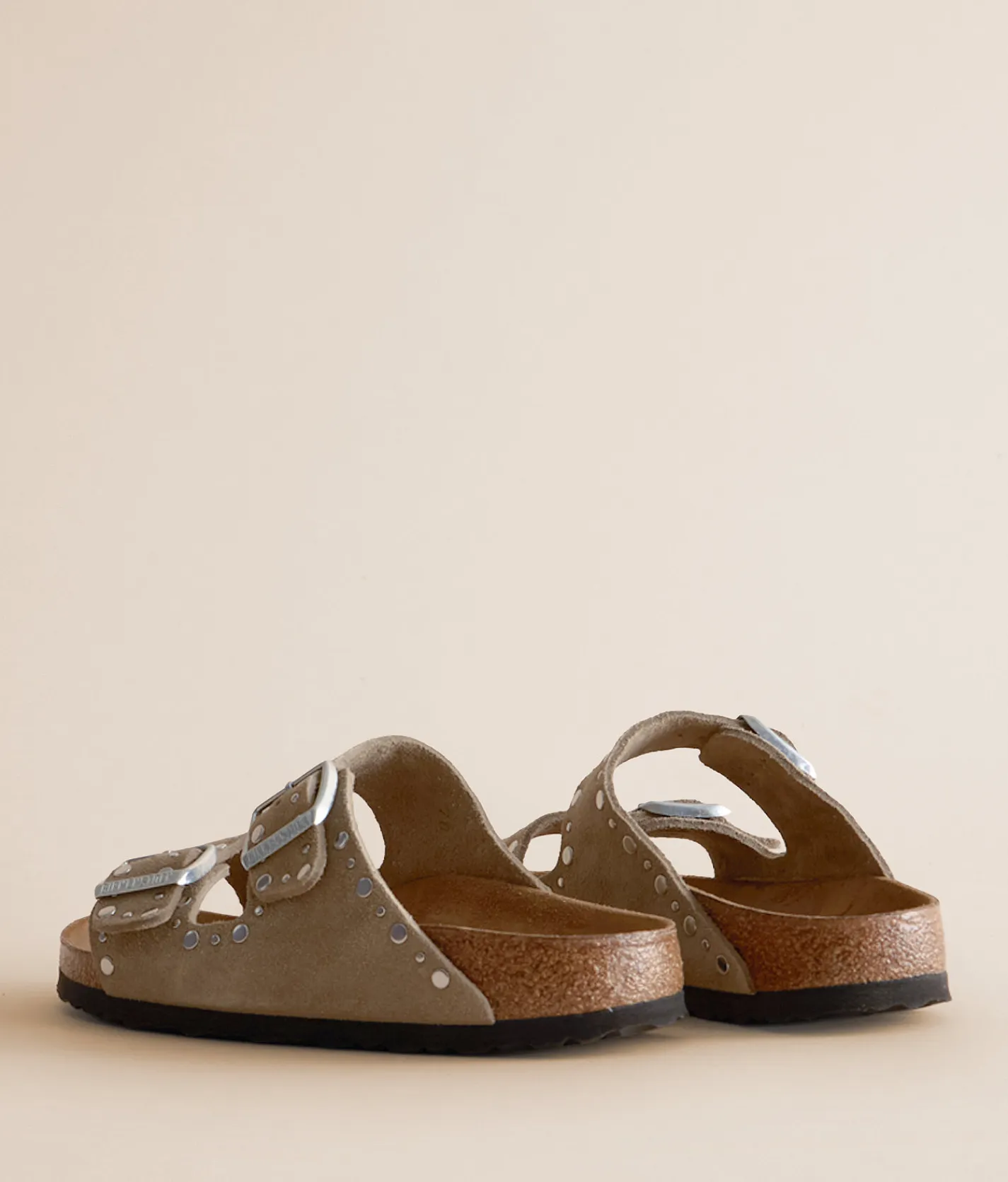 Shoes | Birkenstock® Arizona Rivets Suede Sandal Taupe