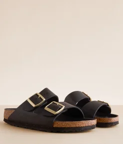Birkenstock® Arizona Saffiano Sandal Black Sale