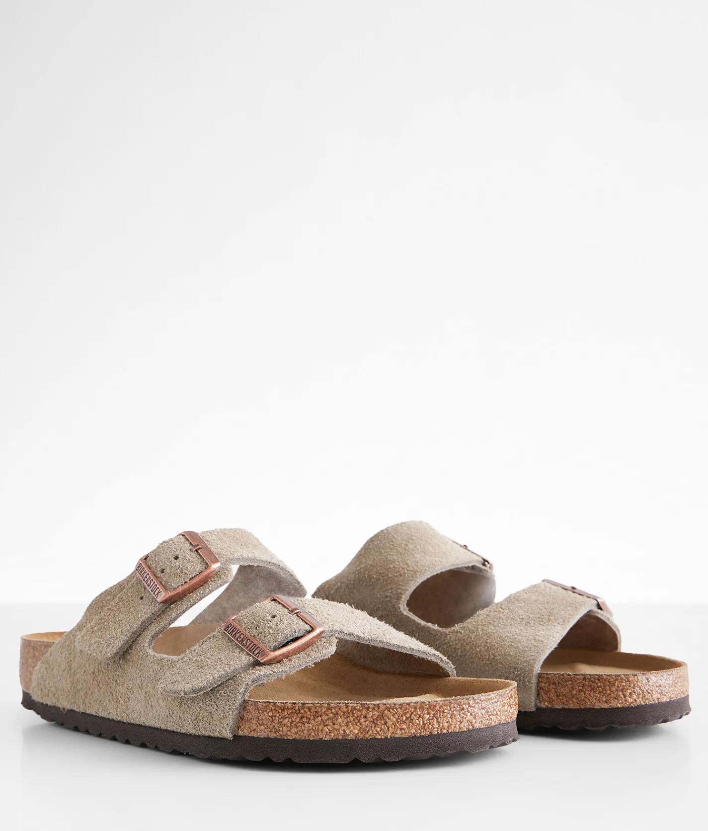 Birkenstock® Arizona Soft Leather Sandal Taupe Online