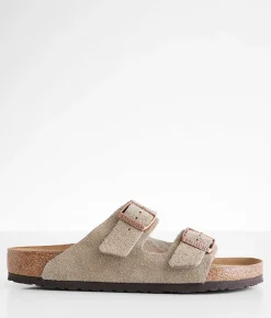 Birkenstock® Arizona Soft Leather Sandal Taupe Online