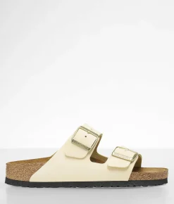 Shoes | Birkenstock® Arizona Soft Leather Sandal Ecru