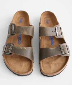 Activewear | Birkenstock® Arizona Soft Oiled Leather Sandal Oiled Leather Faded Khaki