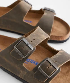 Activewear | Birkenstock® Arizona Soft Oiled Leather Sandal Oiled Leather Faded Khaki
