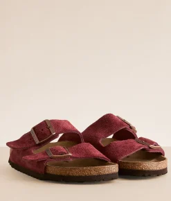 Birkenstock® Arizona Suede Sandal Zinfandel Clearance