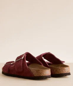 Birkenstock® Arizona Suede Sandal Zinfandel Clearance