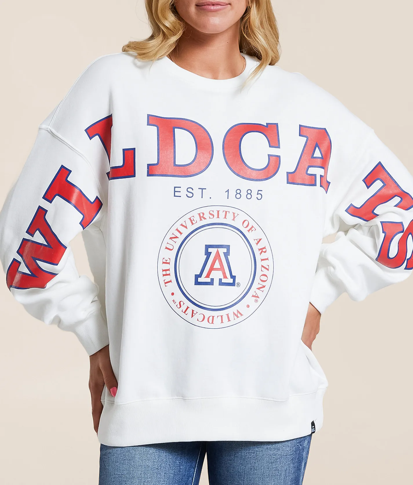 Tops | Gameday SOCIAL® Arizona Wildcats Pullover White