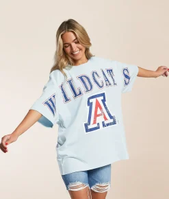 Tops | Gameday SOCIAL® Arizona Wildcats T-Shirt Pale Blue