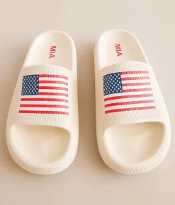 Mia Arizonna Flag Slide Cream Flag Sale