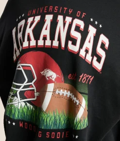 Gameday SOCIAL® Arkansas Oversized Pullover Black Online