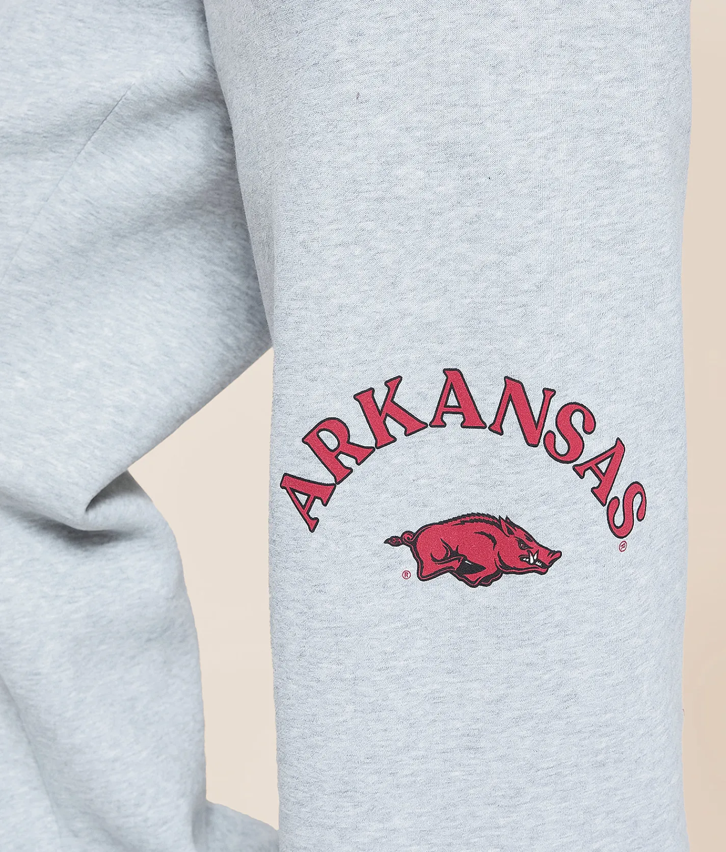 Bottoms|Activewear | HYPE AND VICE Arkansas Razorbacks Sweatpant Heather Grey