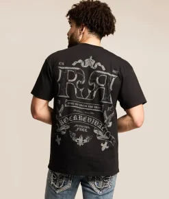 Rock Revival Arther T-Shirt Black New