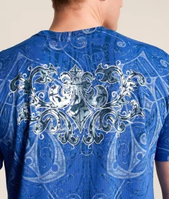 Graphic T-Shirts | Affliction Artifact T-Shirt Dark Blue Reactive