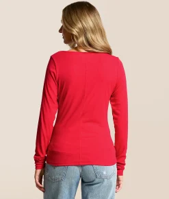 Tops | White Crow Ashton Top Festive Red