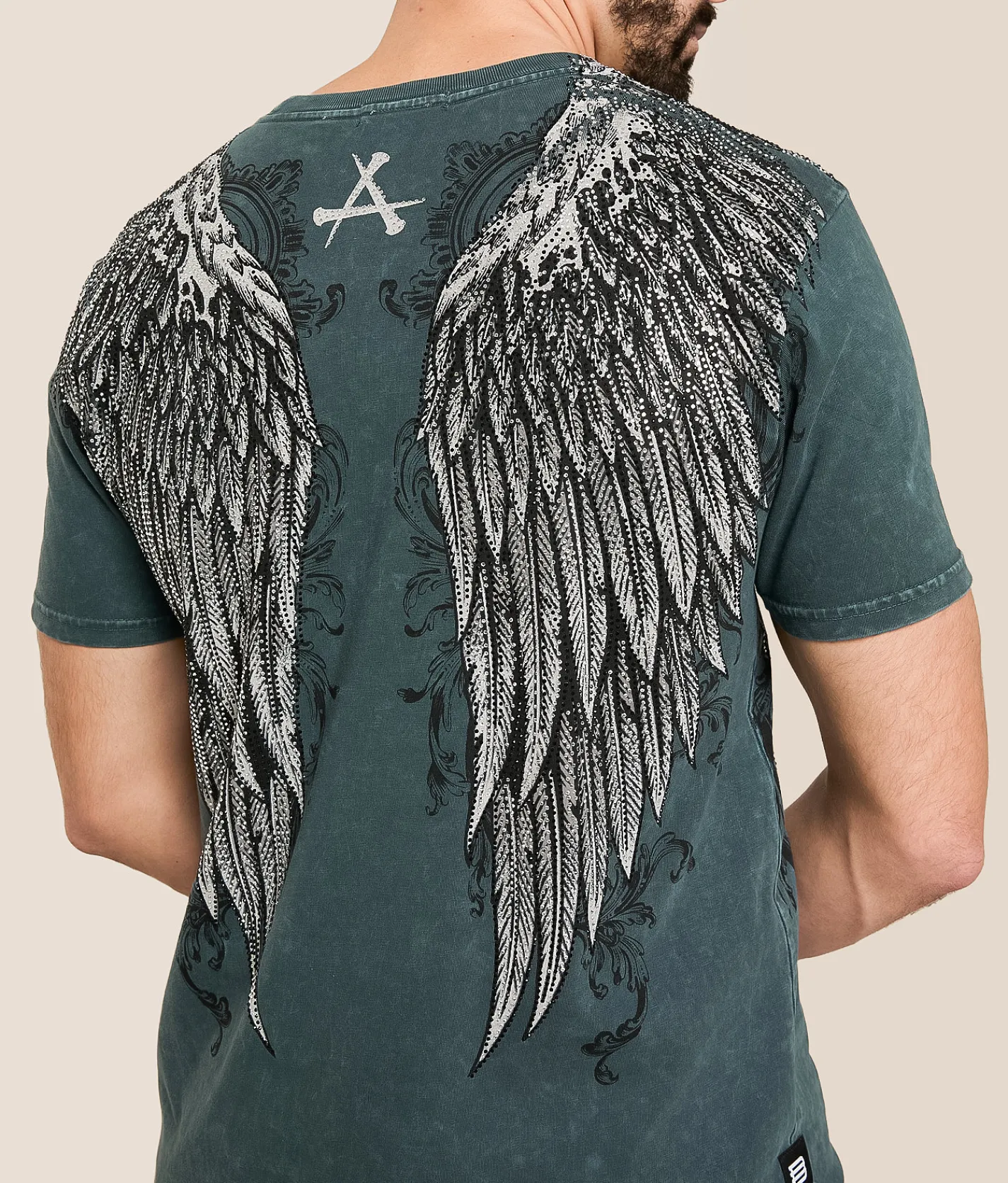 Affliction Astral Force T-Shirt Gunmetal Lava Wash Outlet