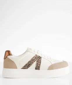 Mia Astra Sneaker White Sand Bronze Beige Hot