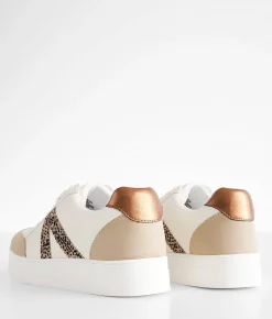 Mia Astra Sneaker White Sand Bronze Beige Hot