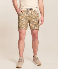 Activewear|Shorts | BURLEBO Athletic Camo Stretch Short Pintail Camo