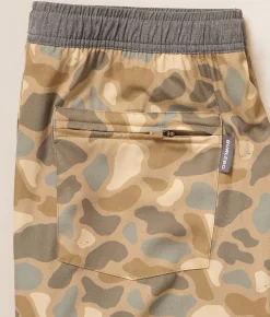 Activewear|Shorts | BURLEBO Athletic Camo Stretch Short Pintail Camo