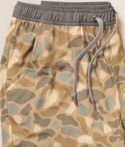 Activewear|Shorts | BURLEBO Athletic Camo Stretch Short Pintail Camo