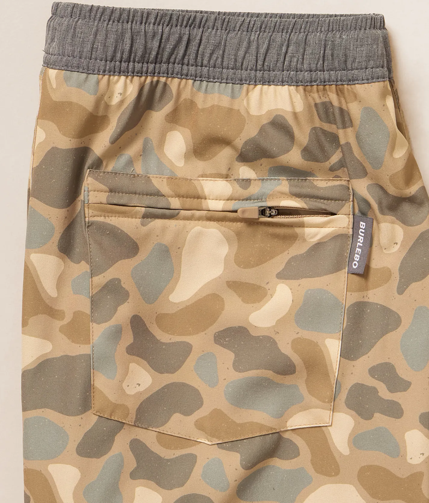 BURLEBO Athletic Camo Stretch Short Pintail Camo