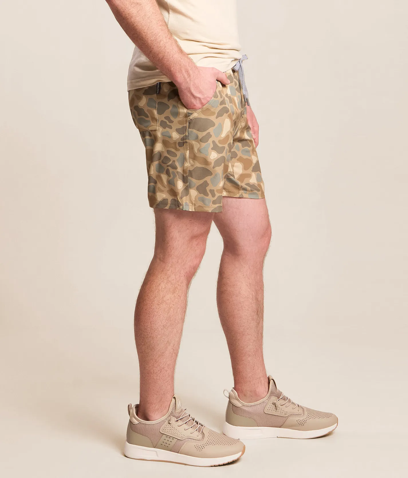BURLEBO Athletic Camo Stretch Short Pintail Camo