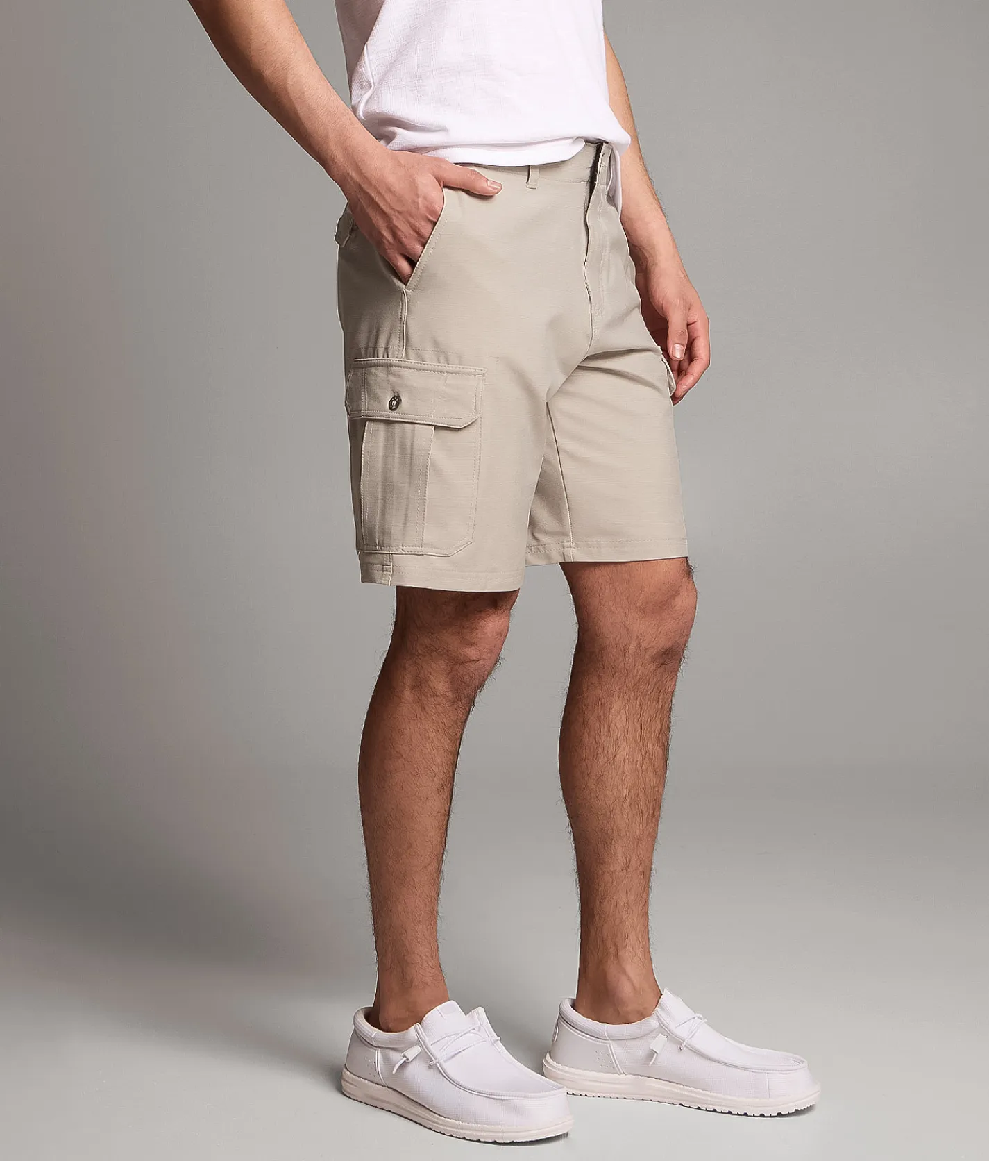 BKE Athletic Cargo Stretch Short Stone Online