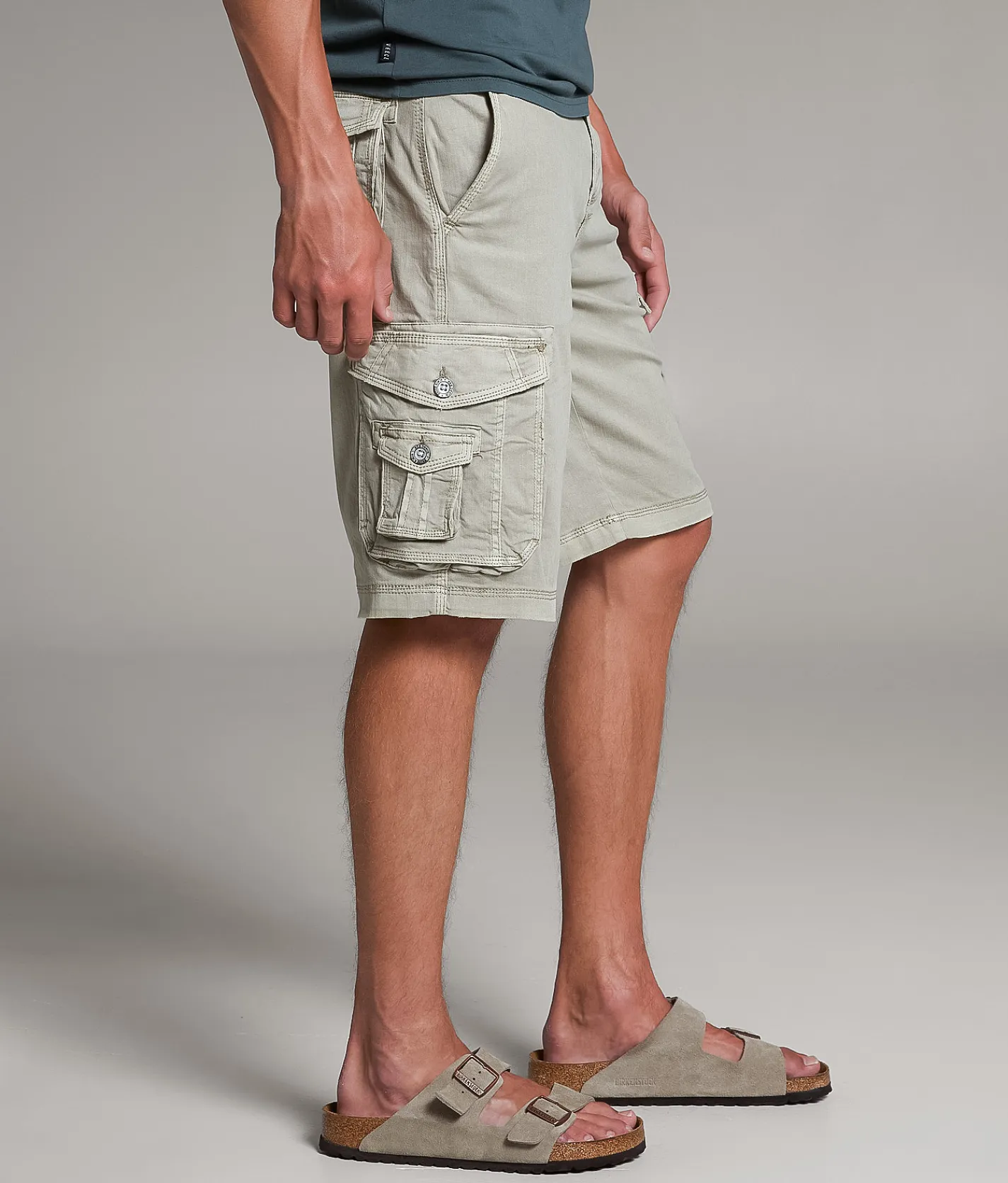 BKE Athletic Cargo Stretch Short Seneca Rock Hot