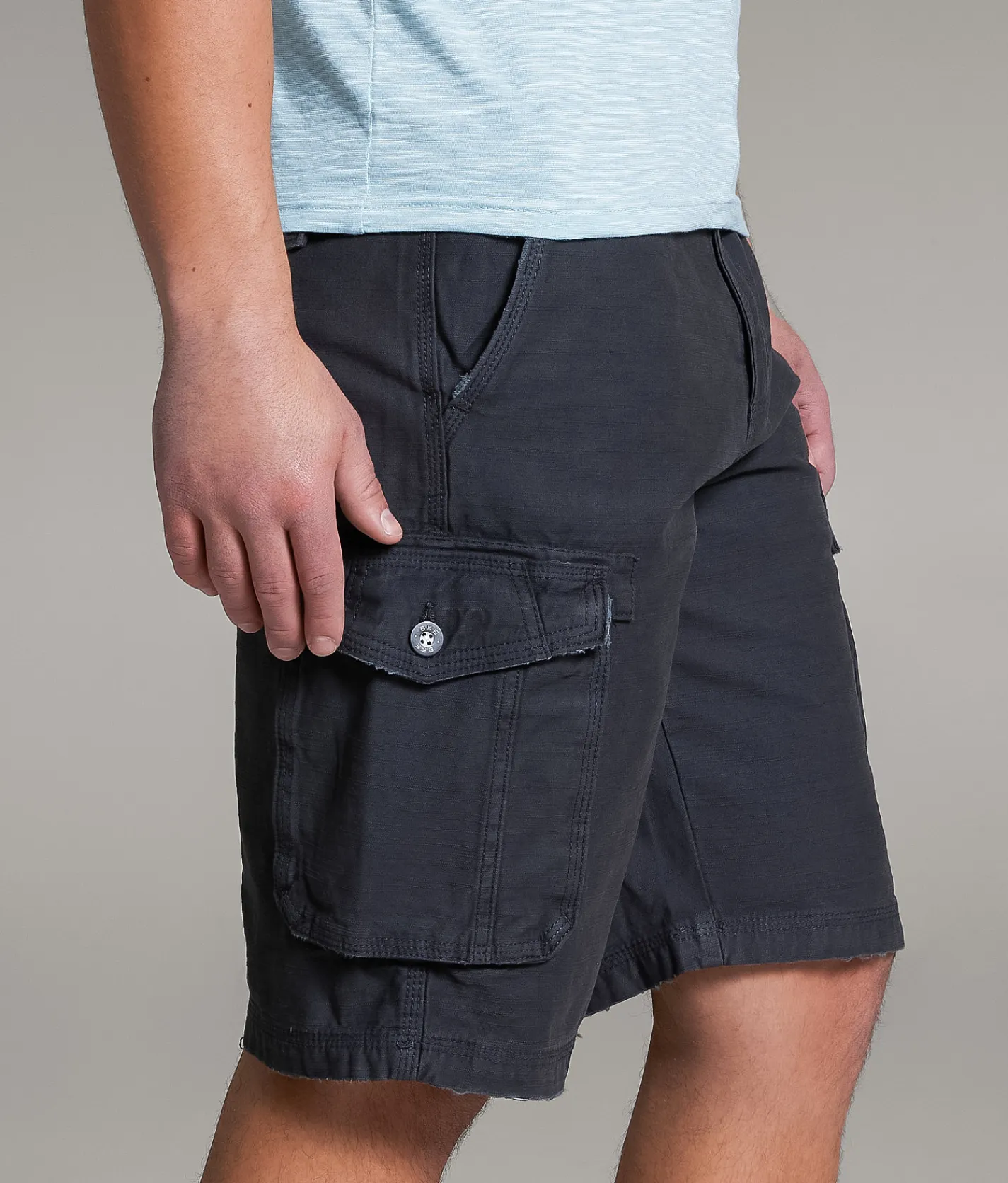 BKE Athletic Cargo Stretch Short Raven Best