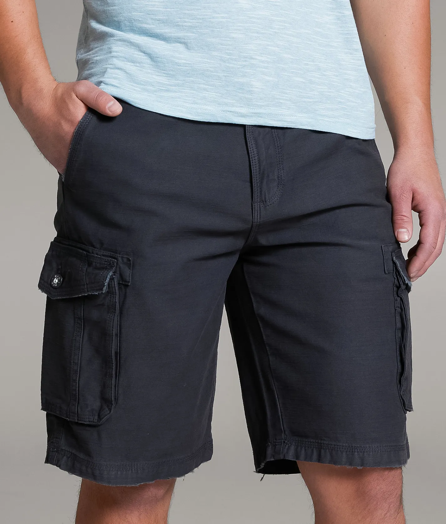 BKE Athletic Cargo Stretch Short Raven Best