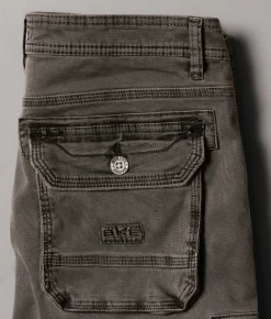 BKE Athletic Cargo Stretch Short Morally Grey Clearance