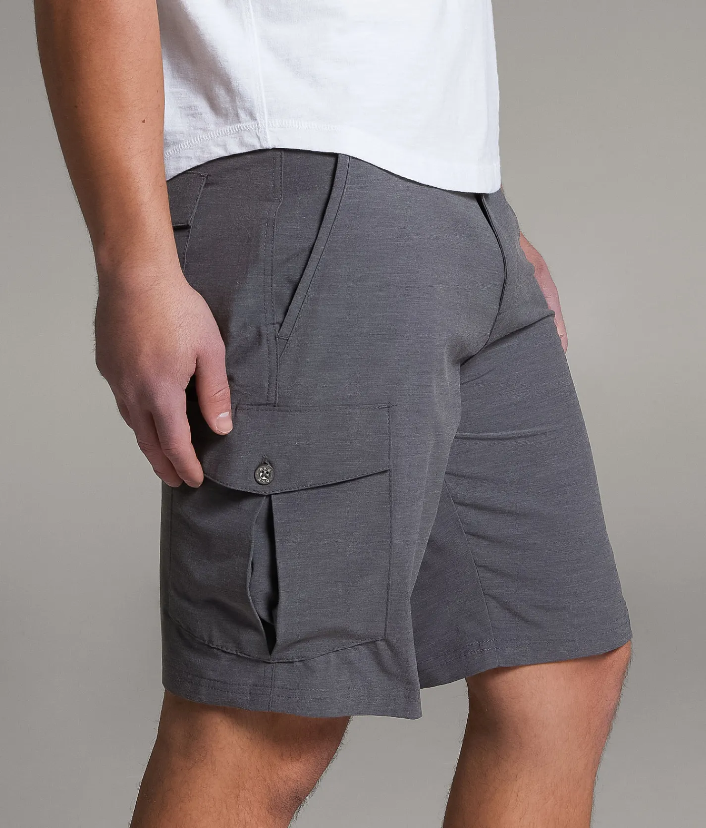 BKE Athletic Cargo Stretch Walkshort Iron Gate New