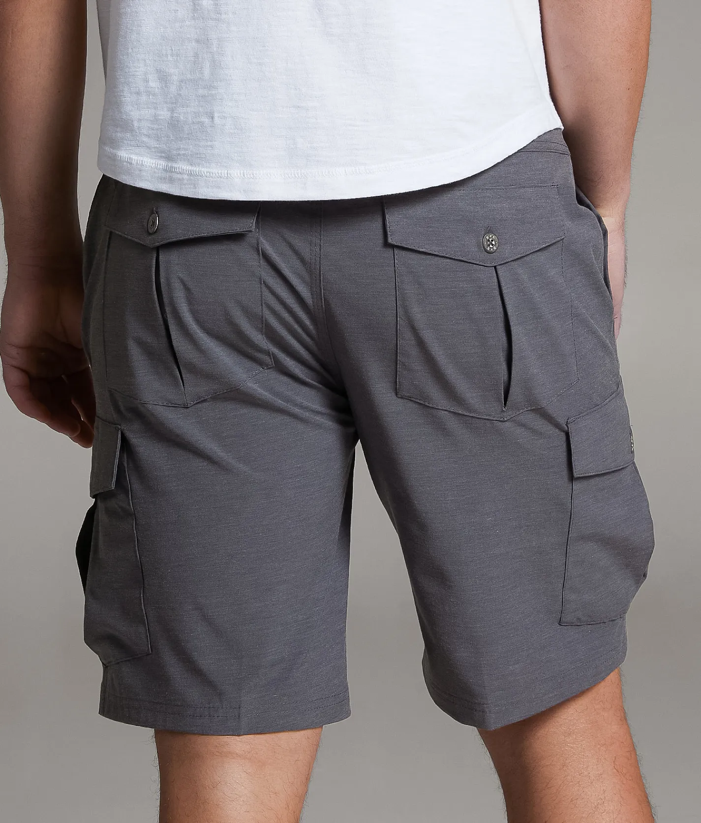 BKE Athletic Cargo Stretch Walkshort Iron Gate New