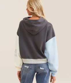 Tops | DH Apparel Athletic Cropped Sweatshirt Washed Black