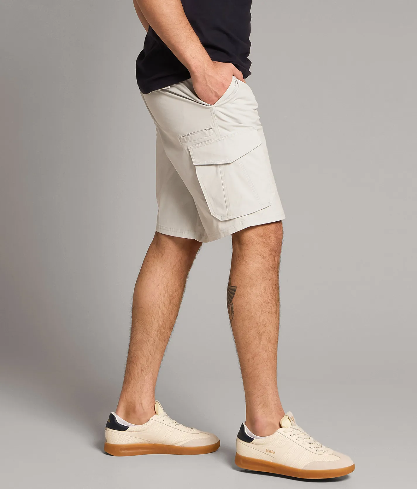BKE Athletic Hybrid Cargo Stretch Short Secret Space