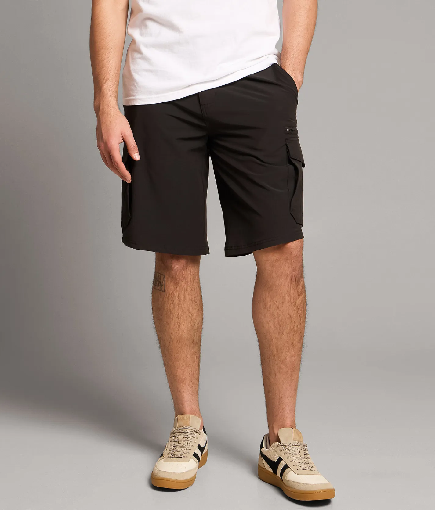 Shorts | BKE Athletic Hybrid Cargo Stretch Short Moonless Night