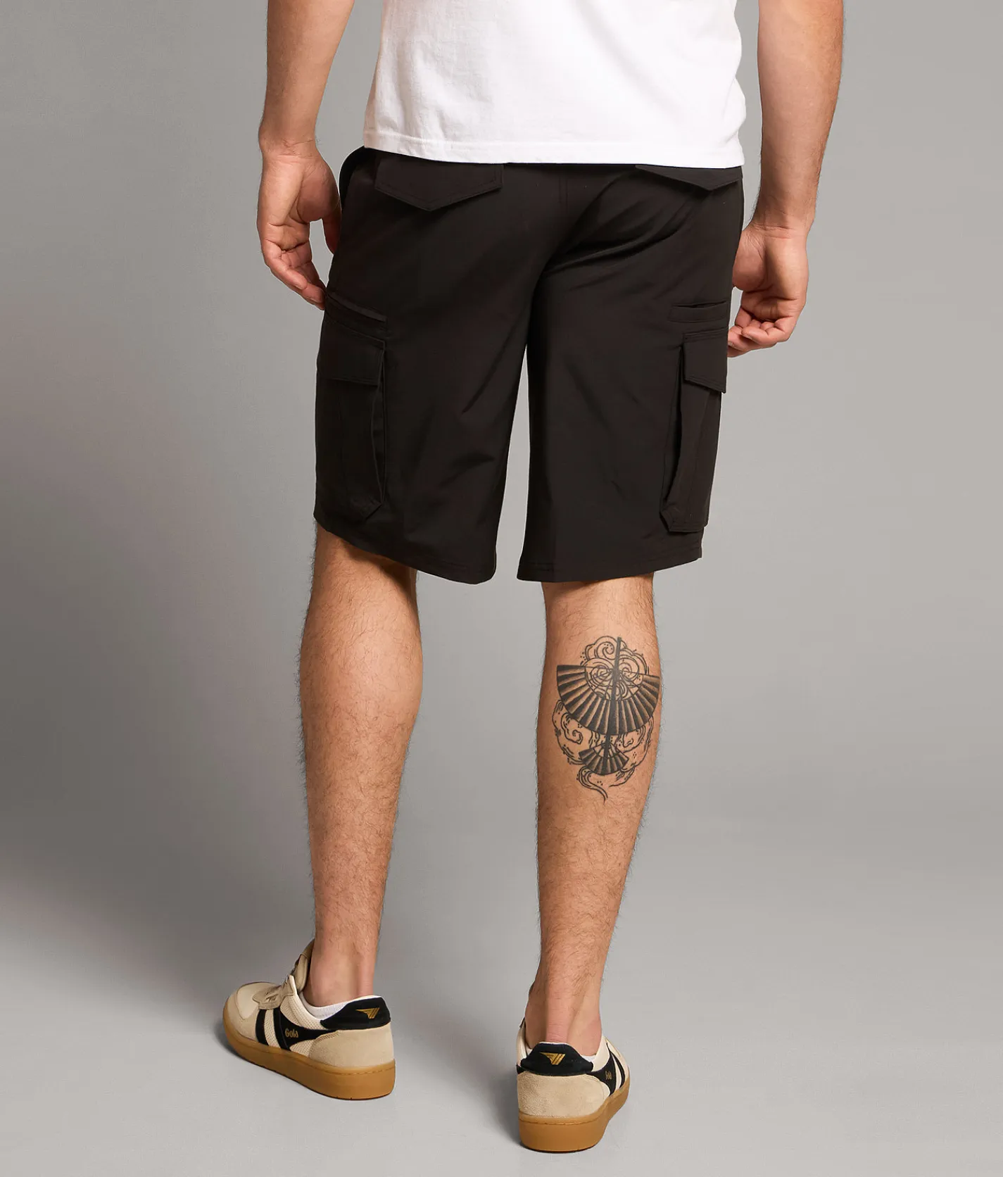 BKE Athletic Hybrid Cargo Stretch Short Moonless Night Discount