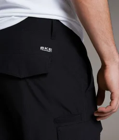 BKE Athletic Hybrid Cargo Stretch Short Black Best
