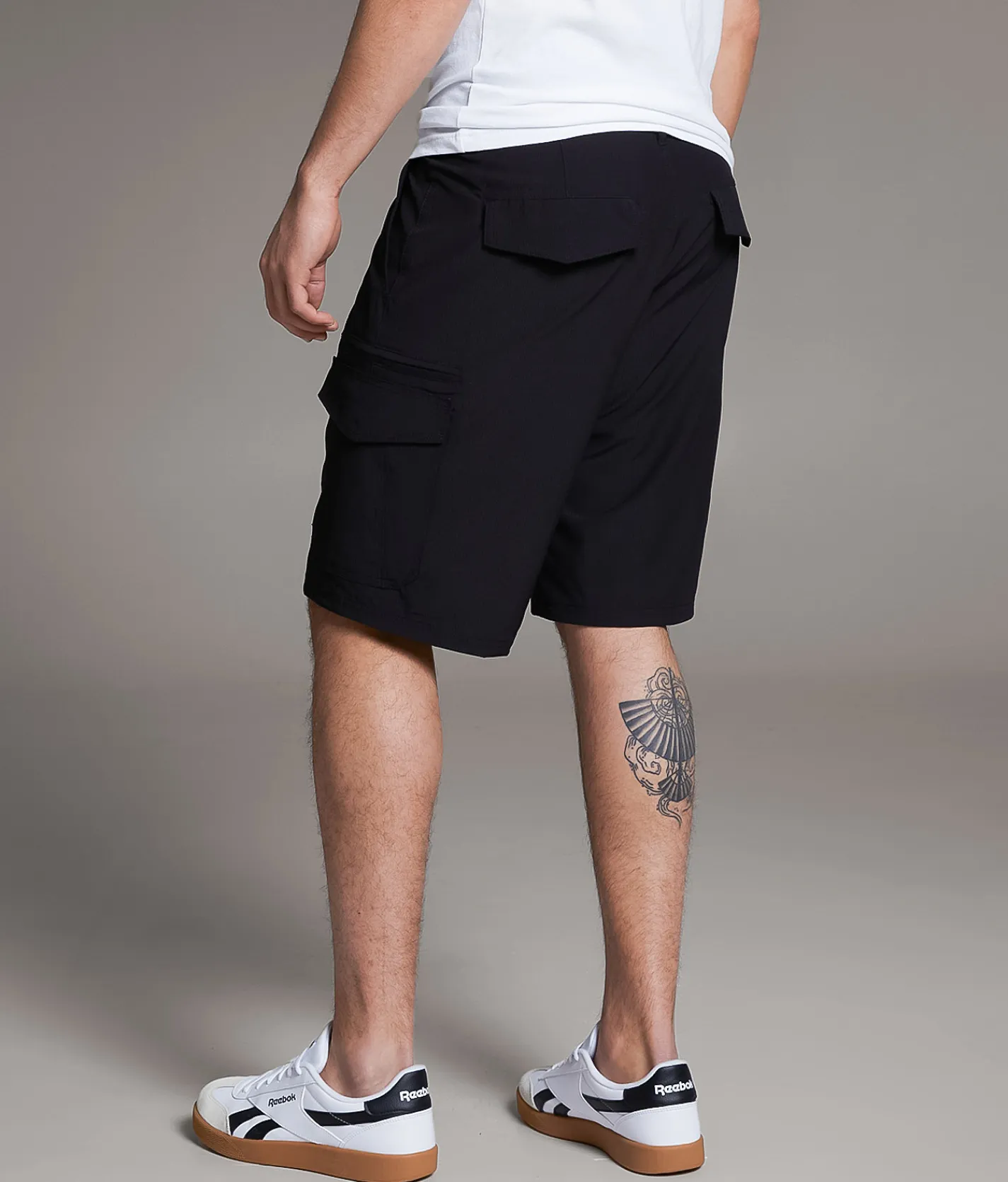 BKE Athletic Hybrid Cargo Stretch Short Black Best