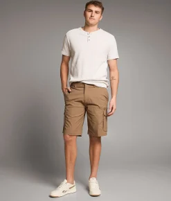 Bottoms|Shorts | BKE Athletic Hybrid Cargo Stretch Short Hickory