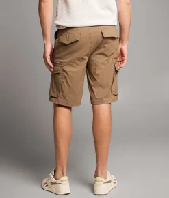 Bottoms|Shorts | BKE Athletic Hybrid Cargo Stretch Short Hickory