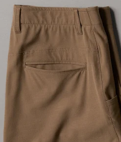 BKE Athletic Hybrid Stretch Short Walnut Sale