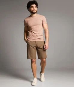 BKE Athletic Hybrid Stretch Short Walnut Sale