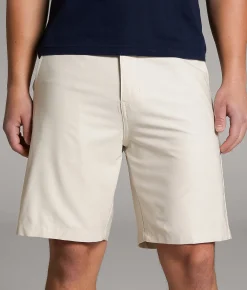 Bottoms|Shorts | BKE Athletic Hybrid Stretch Walkshort Pumice Stone White