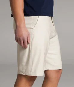 Bottoms|Shorts | BKE Athletic Hybrid Stretch Walkshort Pumice Stone White